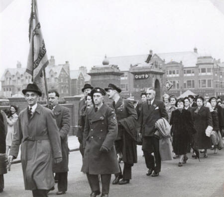 R.A.F., Armistice Day parade, St.Annes 1951.