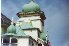 Photo of the Moorish Pavilion, St.Annes Pier shortly before the 1974 fire.