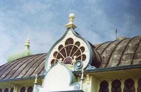 Photo of the Moorish Pavilion, St.Annes Pier shortly before the 1974 fire.