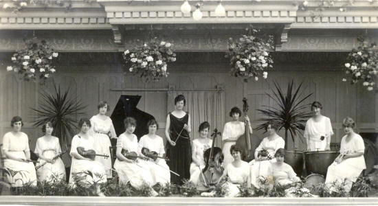 Clarice Dunington's Ladies Orchestra, The Floral Hall, St.Annes Pier, 1921-33.