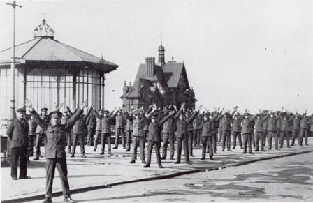 St.Annes volunteers, near the Pier, St.Annes, 1914. St.Annes volunteers, near the Pier, St.Annes, 1914.