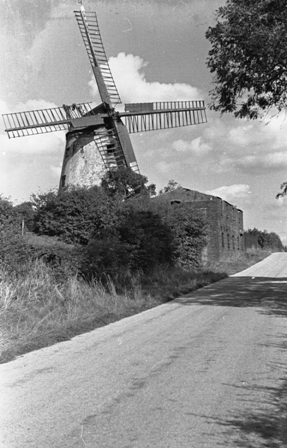 Weeton Windmill in the 1940s or 1950s.