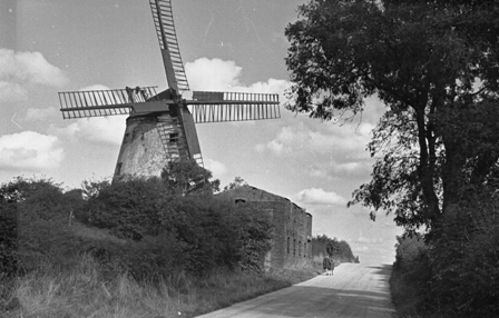 Weeton Windmill in the 1940s or 1950s.