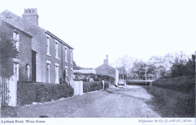 Lytham Road (Moss Side Lane) Wrea Green c1904.